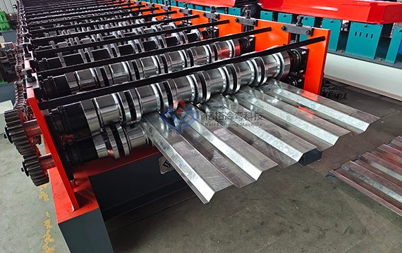Container Panel Roll Forming Machine Discharge