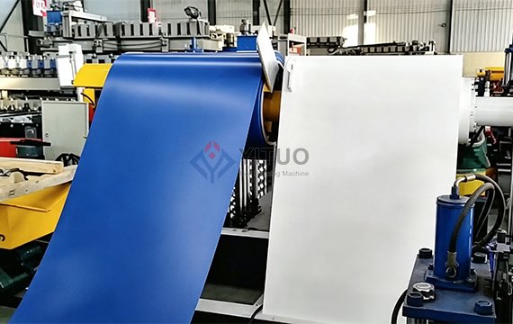Trapezoidal Wall Panel Roll Forming MachineWorking Process (5)