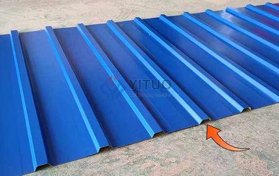 Trapezoidal Wall Panel Roll Forming MachineWorking Process (7)
